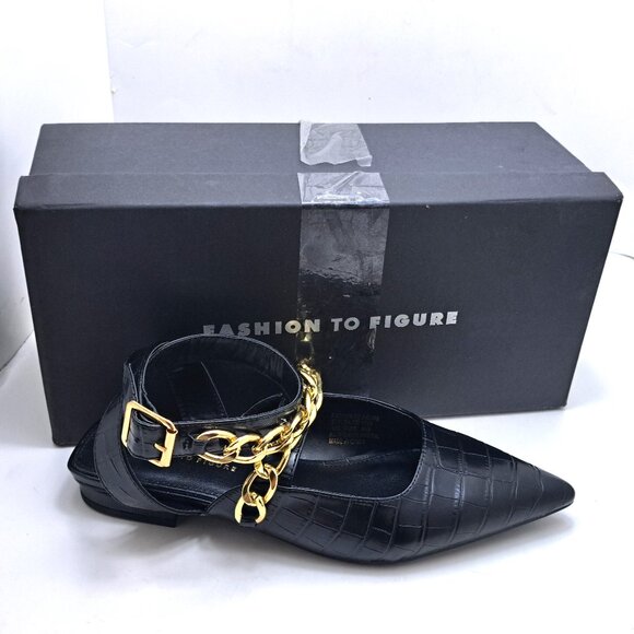 Fashion to Figure Aliza Women's Ankle Strap Flats - Size 8 - Picture 13 of 13